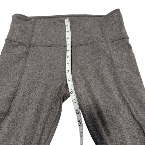 Athleta Salutation Stash Pocket Tight Heathered Gray Size MP - Picture 8 of 9
